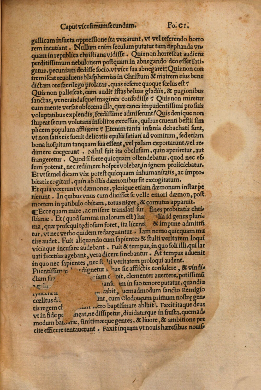 Folio 101r of the 1525 print