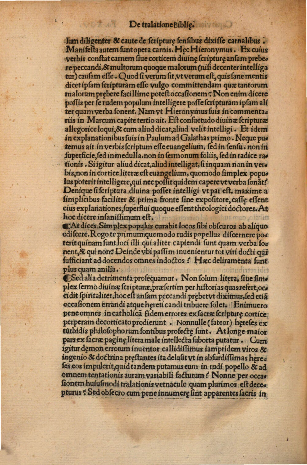 Folio 95v of the 1525 print