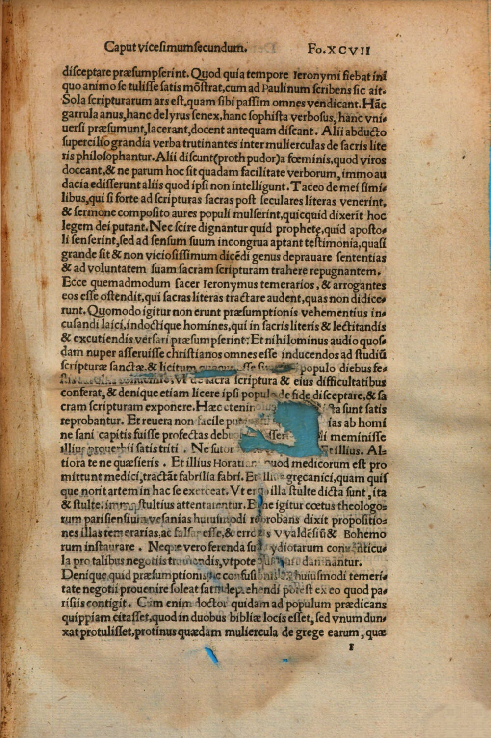 Folio 97r of the 1525 print