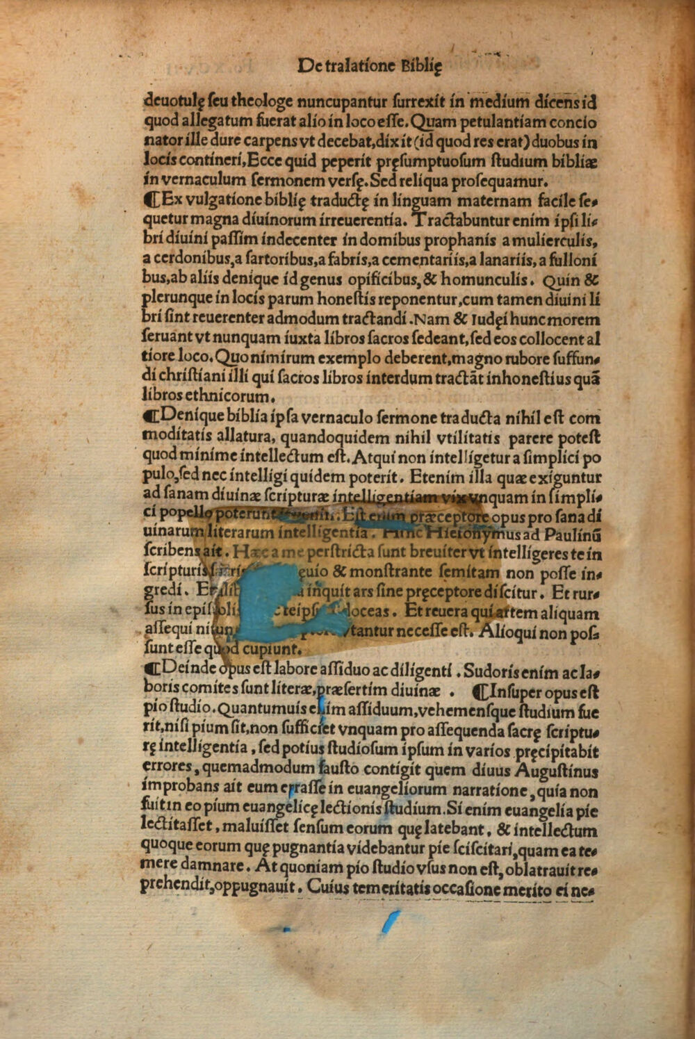 Folio 97v of the 1525 print