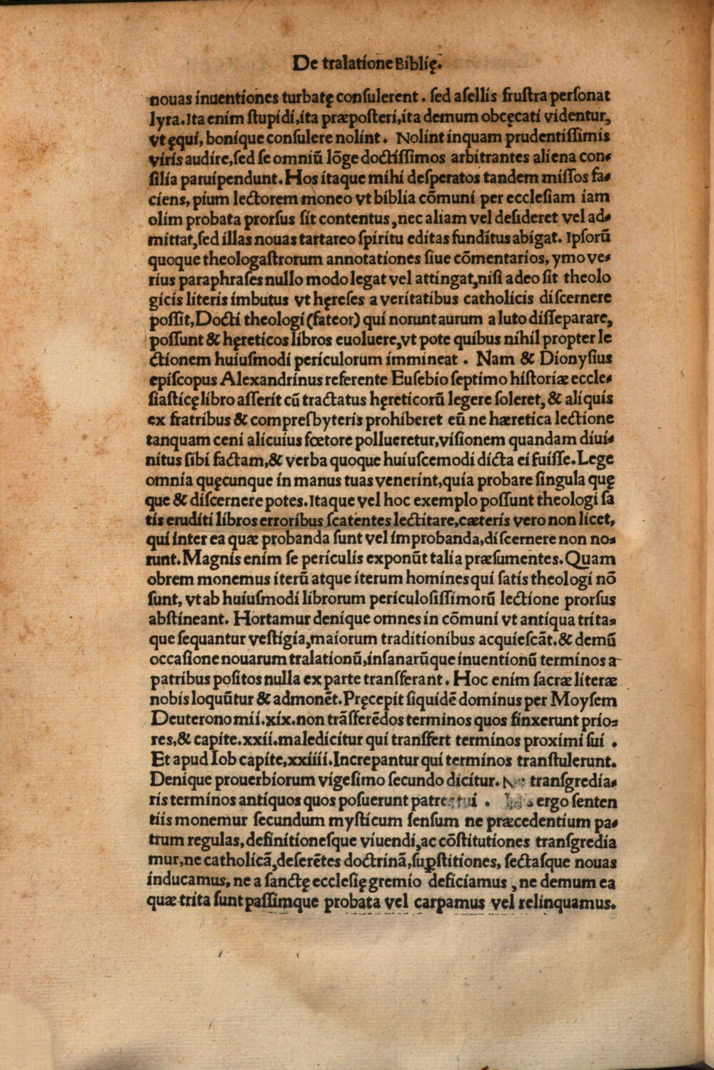 Folio 99v of the 1525 print